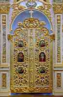 Царские врата иконостаса Св. Преображенского храма - 2001 - г. В. Бурлук